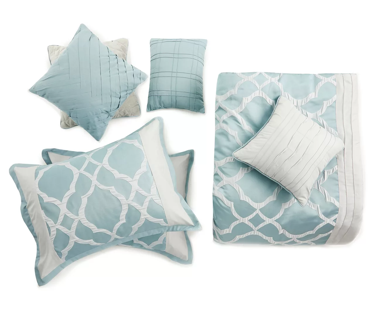 Broyhill Tiago Aqua 8-Piece Comforter Set - Image 5