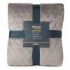 Broyhill Gray Velvet 3-Piece Quilt Set