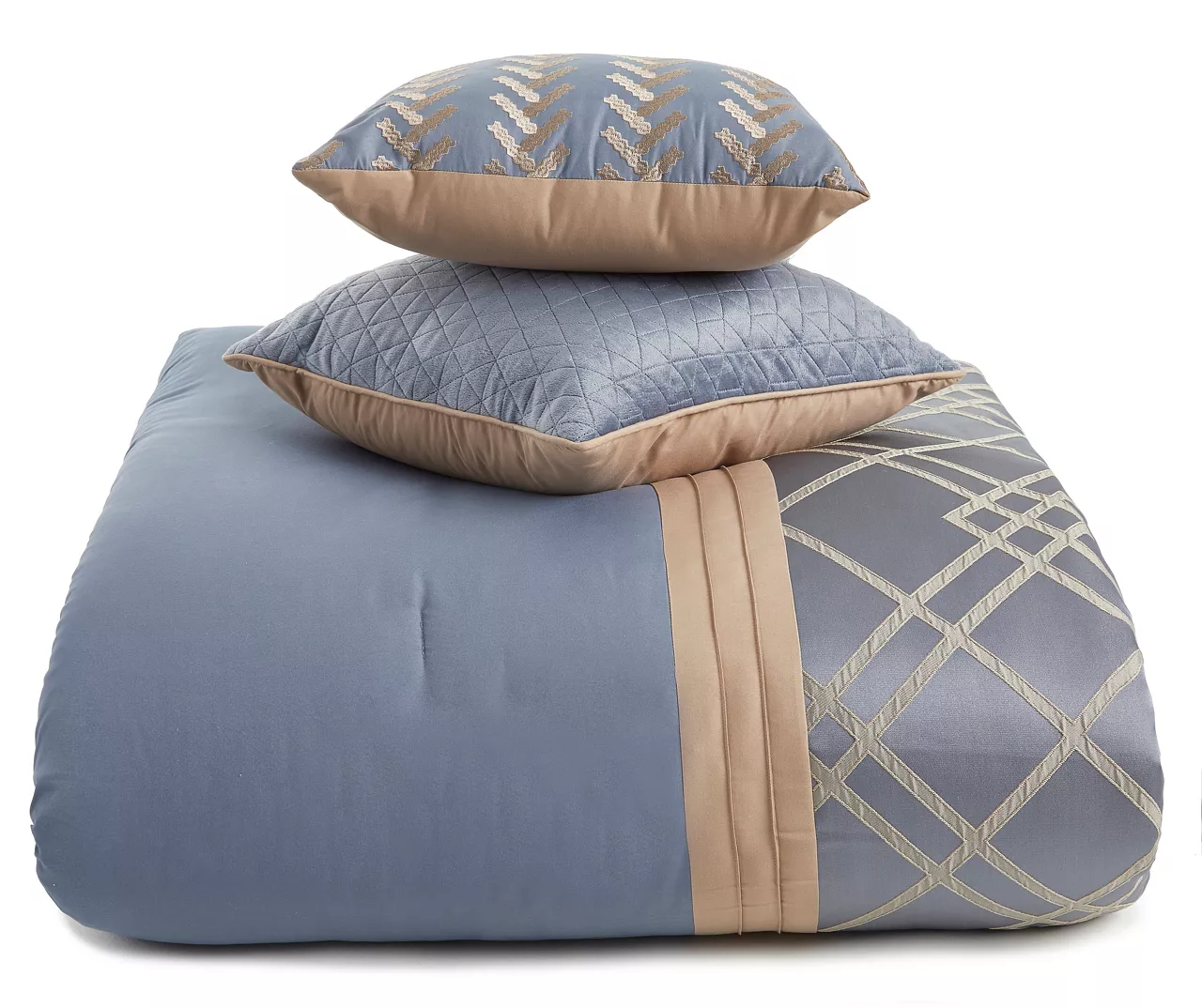 Broyhill Corinth Denim Geo 8-Piece Comforter Set - Image 5