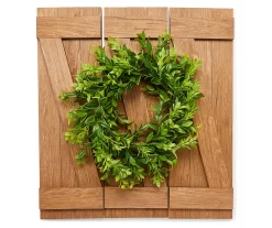 Panel & Wreath 3-Piece Wall Decor Set