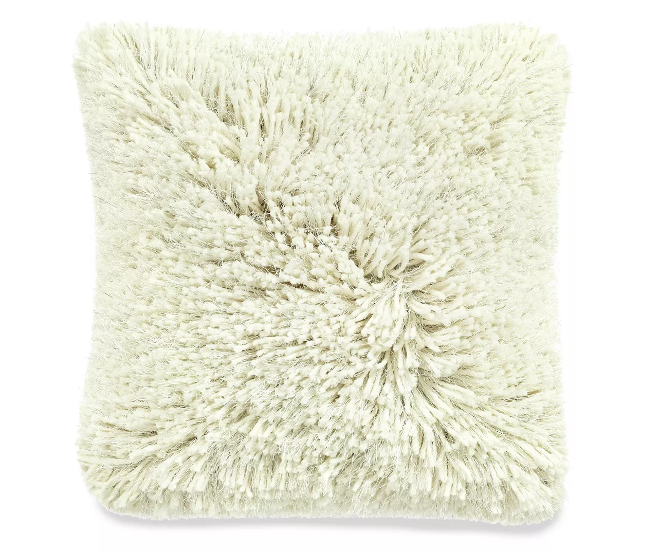 Harper Shag Ivory Throw Pillow
