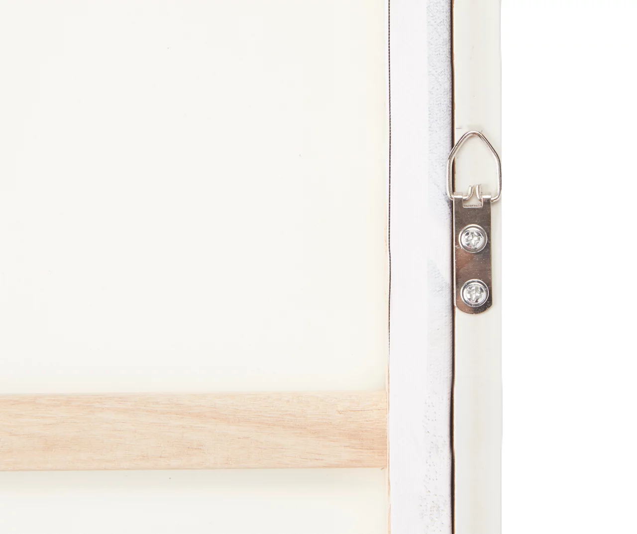 Framed White Floral Canvas - Image 4