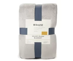 Gray Queen/King Velvet Plush Blanket