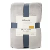 Gray Twin/Full Velvet Plush Blanket