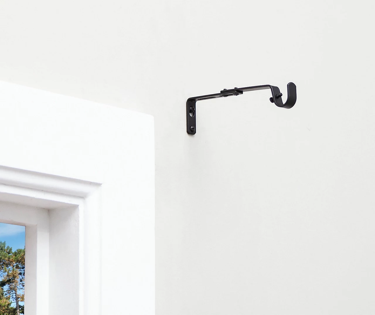 Legacy Black Adjustable Curtain Rod Brackets, 2-Pack - Image 7