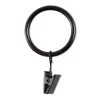 Legacy Brown & Black Curtain Rod Clip Rings, 14-Pack