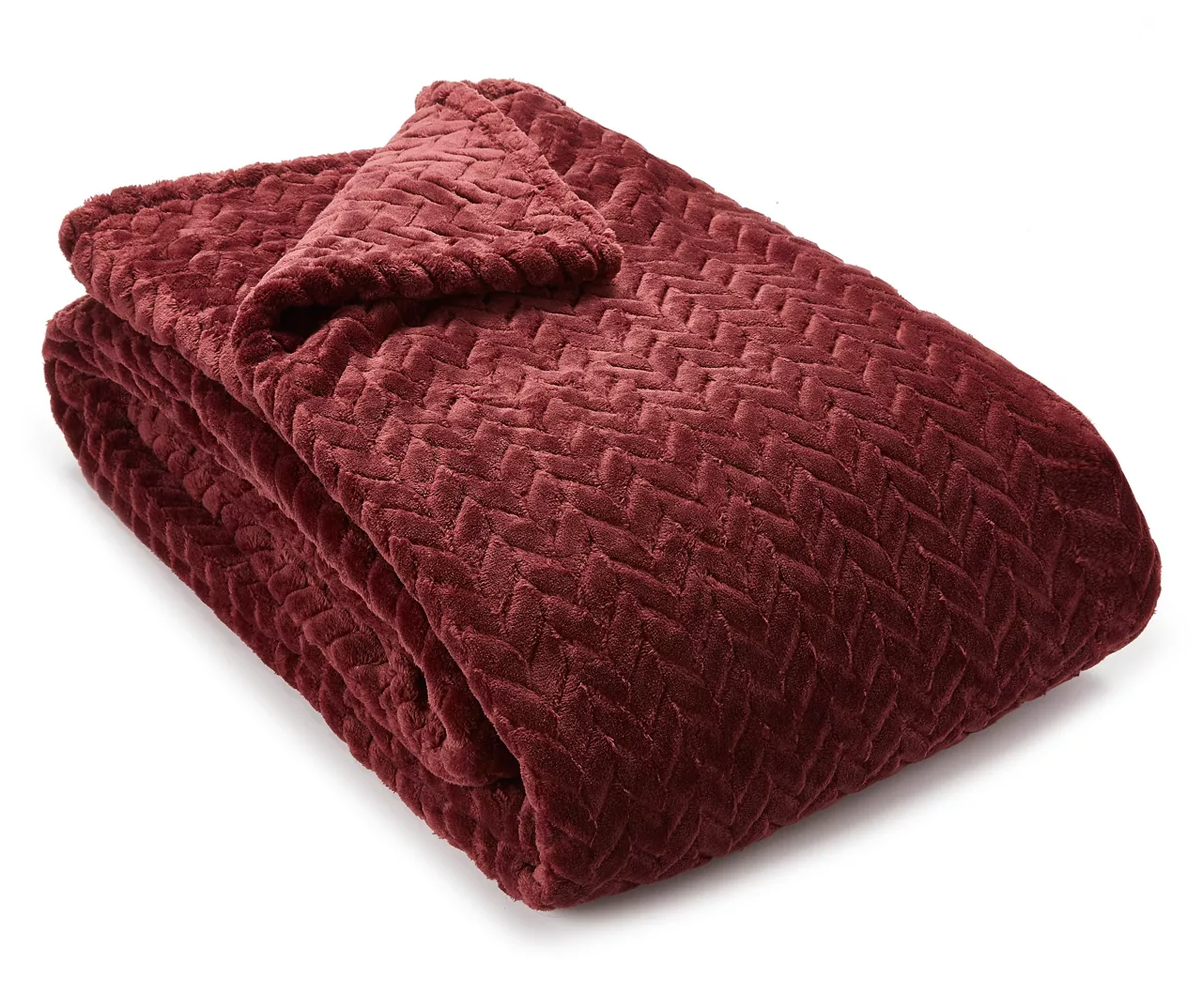 Tawny Port Jacquard Supreme Velvet Queen Blanket - Image 2
