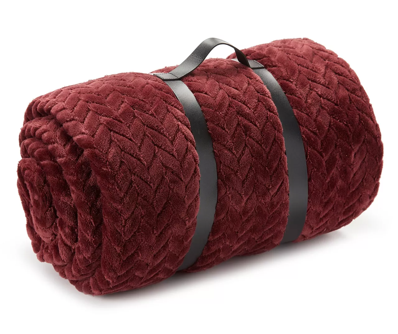 Tawny Port Jacquard Supreme Velvet Queen Blanket