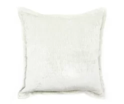 Bristol Sage Textured Chenille Oversize Throw Pillow