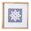 Blue & White Star Framed Print