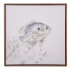 Blue & Brown Fish 1 Framed Canvas