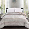 Broyhill Tan Animal Print Faux Fur Comforter