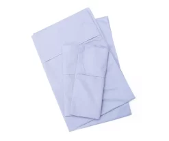 Denim Blue 300-Thread Count Full 4-Piece Sheet Set