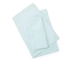 Aqua 300-Thread Count Queen 4-Piece Sheet Set