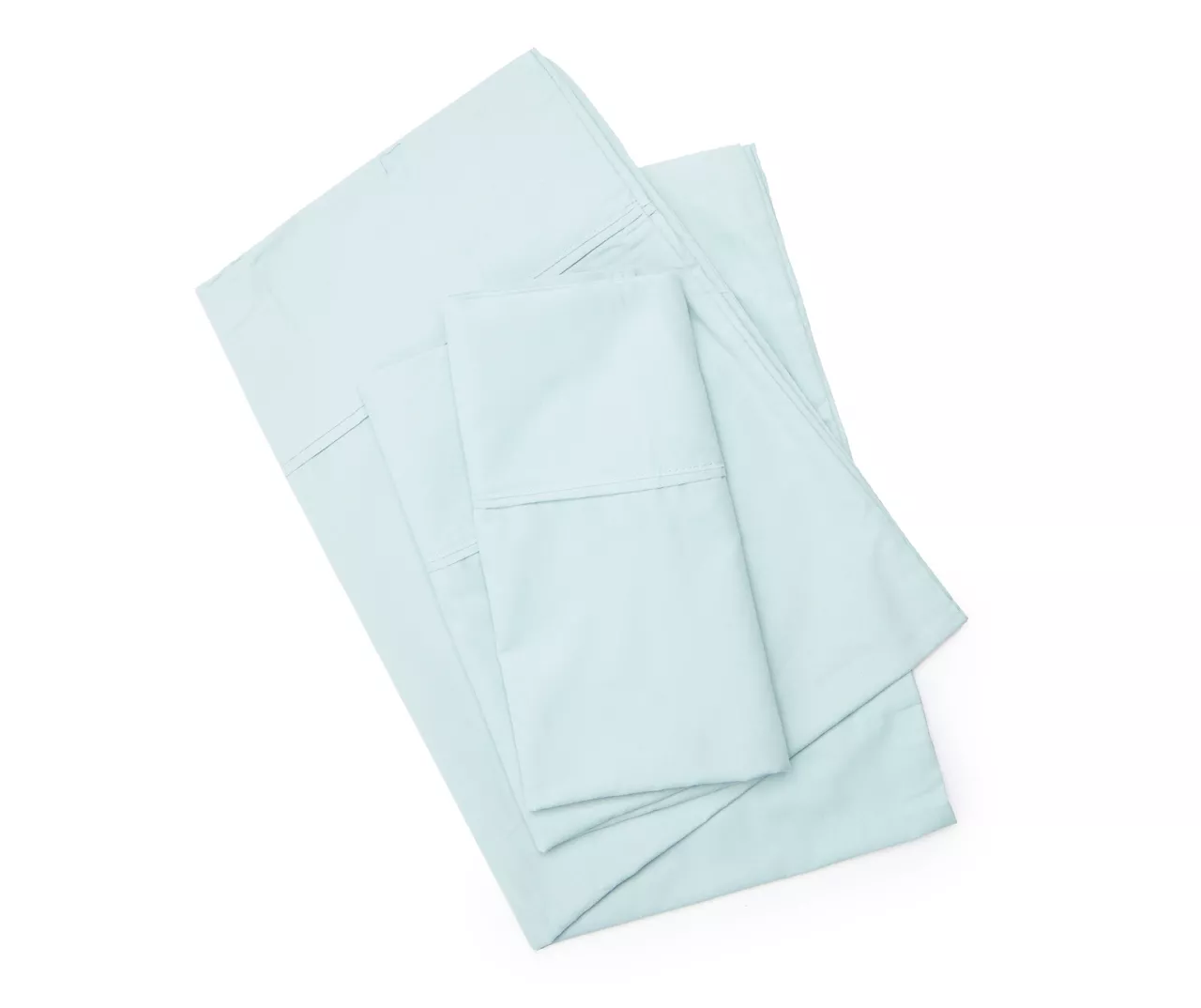 Aqua 300-Thread Count Queen 4-Piece Sheet Set