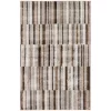Bay Village Greige & Putty Block Stripe Area Rug, (8' X 10')