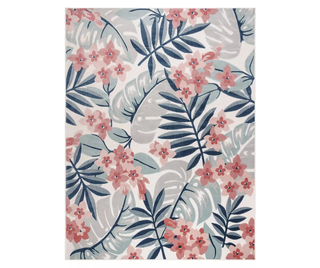 Broyhill Nauru Blue & Pink Floral Outdoor Area Rug