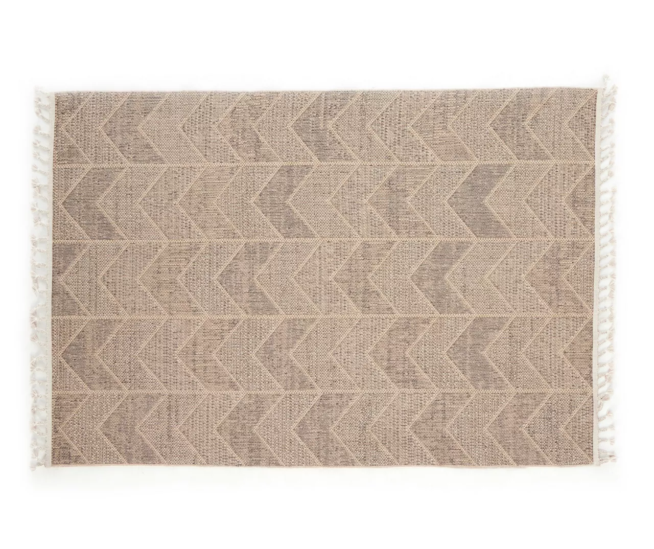 Jani Brown Chevron Outdoor Area Rug, (5' X 7')