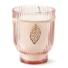 Wild Sedona Vanilla Cashmere Pink Rib Pedestal Candle, 15 Oz.