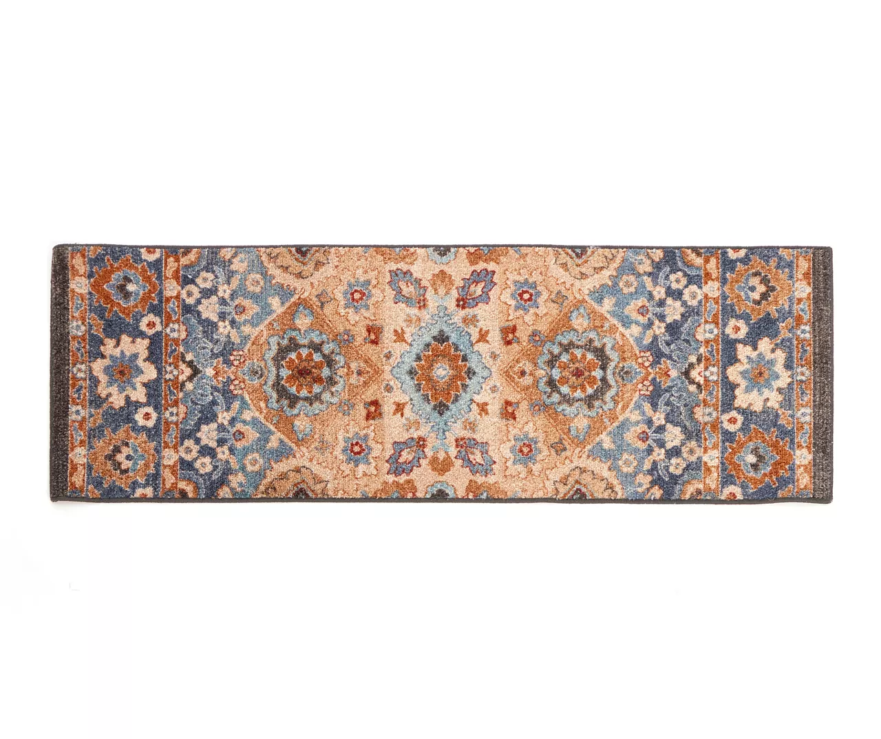Broyhill Blue & Tan Traditional Floral Accent Rug - Image 2