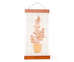 Wild Sedona Peach & Yellow Floral Hanging Canvas Tapestry
