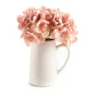 Artificial Hydrangeas In White Pitcher